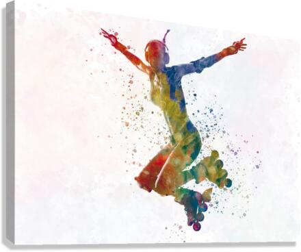 skater-skating Canvas Print