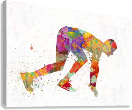 athlete-runner Canvas Print