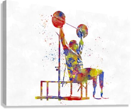 Paralympic athlete Canvas Print