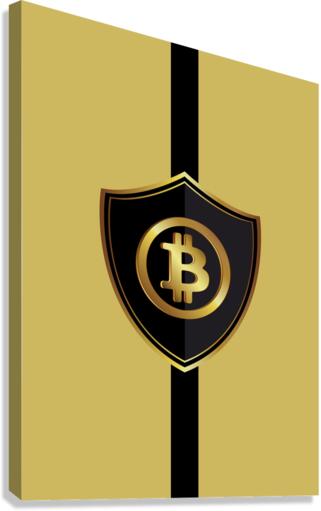 bitcoin logo Canvas Print