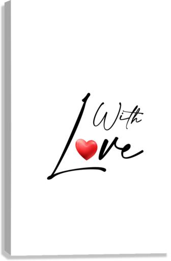 With Love Canvas Print