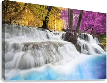 erawan waterfall Canvas Print