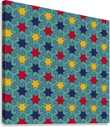 8684 Arabesque seamless pattern 13 Canvas Print