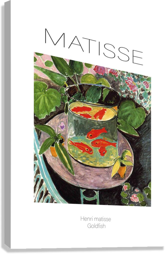 6177 Henri matisse Goldfish by artvi Wall Art