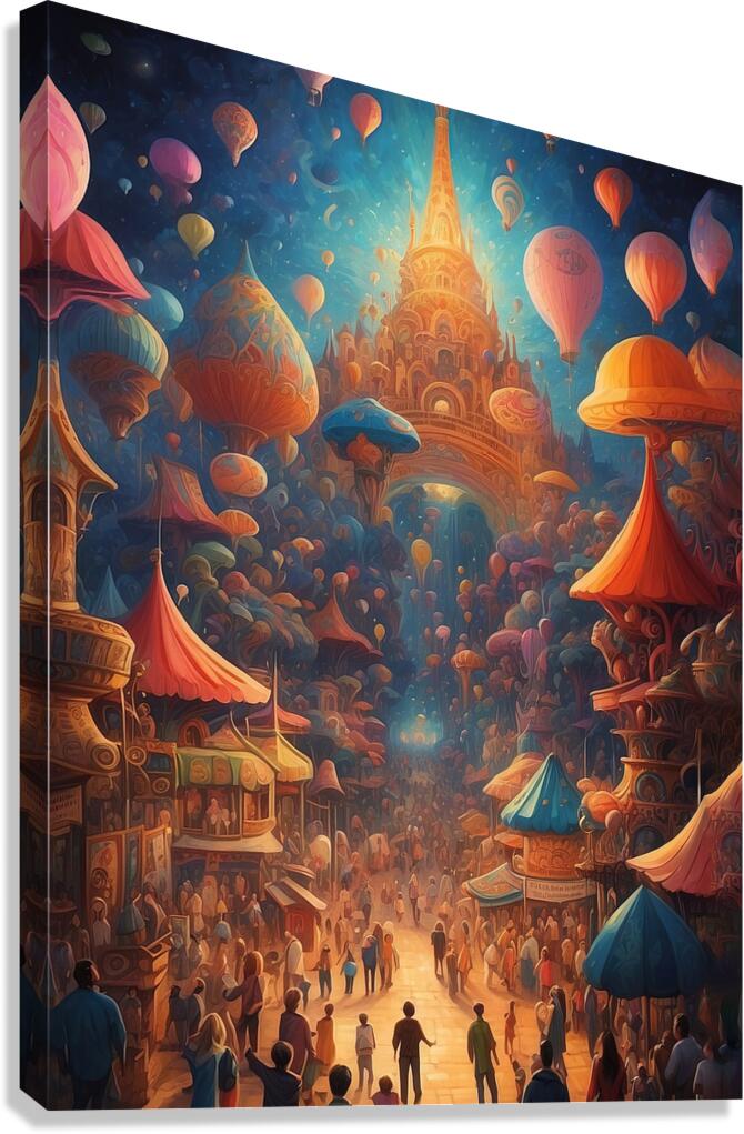 A city of the future Canvas Print