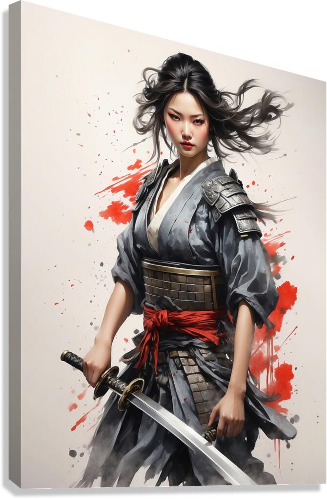 japanese ninja warrior Canvas Print