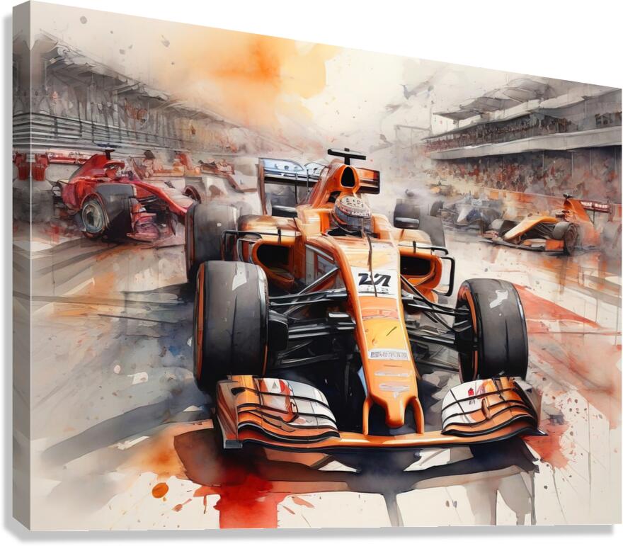 F1 race  Canvas Print