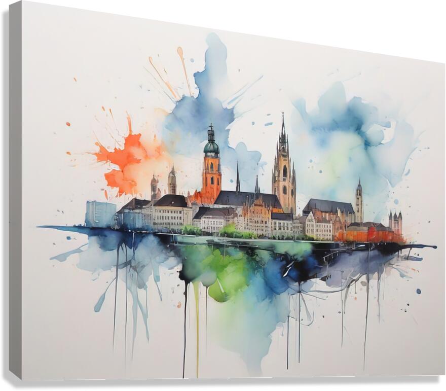 MUNICH SKYLINE Canvas Print