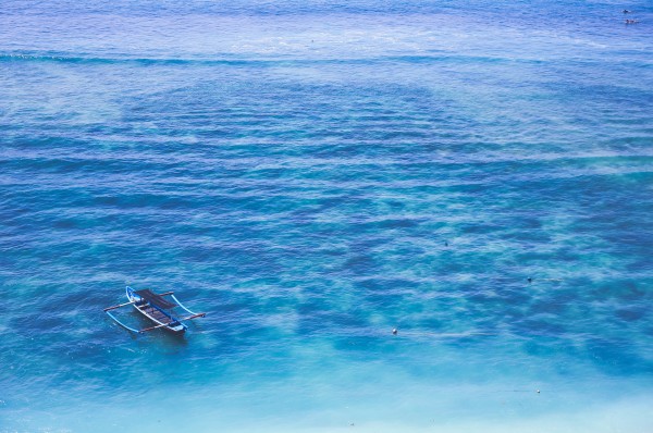 Calm crystal blue sea Bali Print