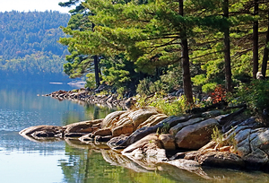 Rugged Rocky Shore Baie Fine