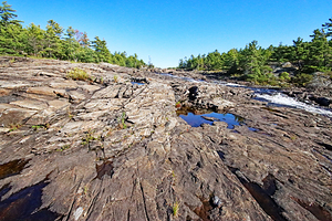 Rock Of Moon River Falls