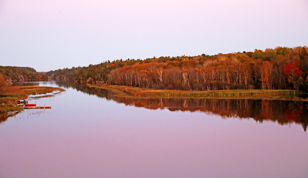 Daylight Fading Key River by Deb Oppermann