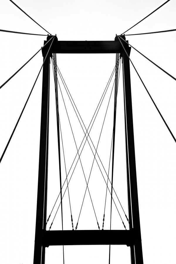 Cable Bridge Abstract Print