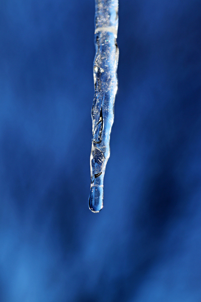 Ice On Blue Print
