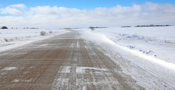 Winter Country Road by Deb Oppermann
