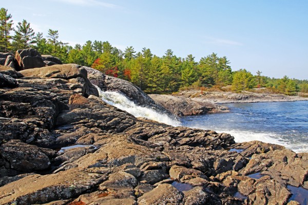 Moon River Waterfalls IV by Deb Oppermann