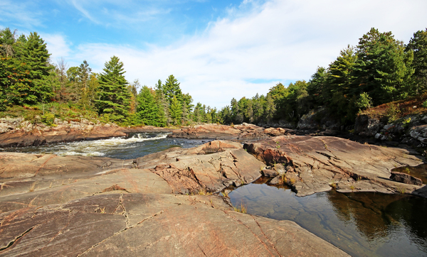 Sturgeon Chutes The Natural Divide  II by Deb Oppermann