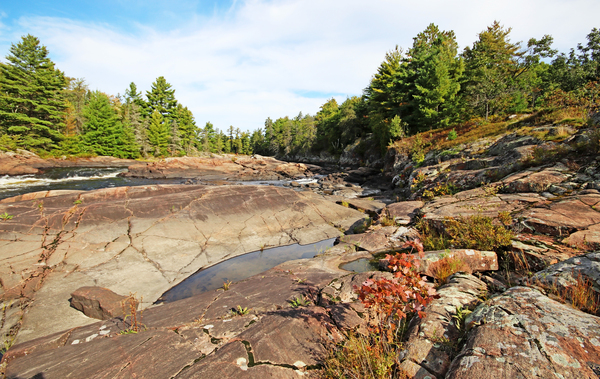 Sturgeon Chutes The Natural Divide  III by Deb Oppermann
