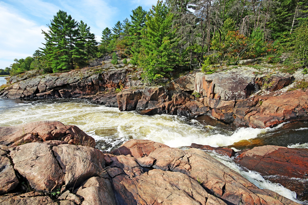 Sturgeon Chutes The Natural Divide  IV by Deb Oppermann