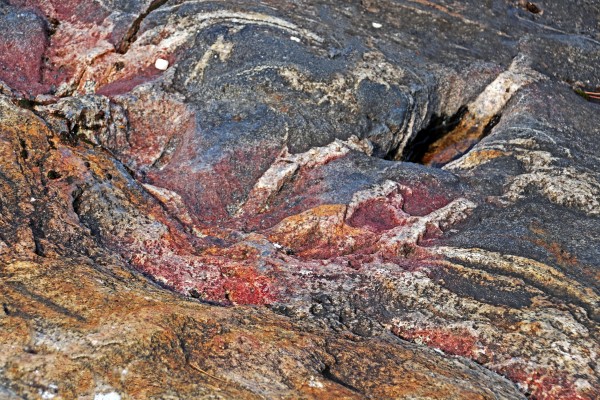 Wreck Island Rock Abstract VI by Deb Oppermann