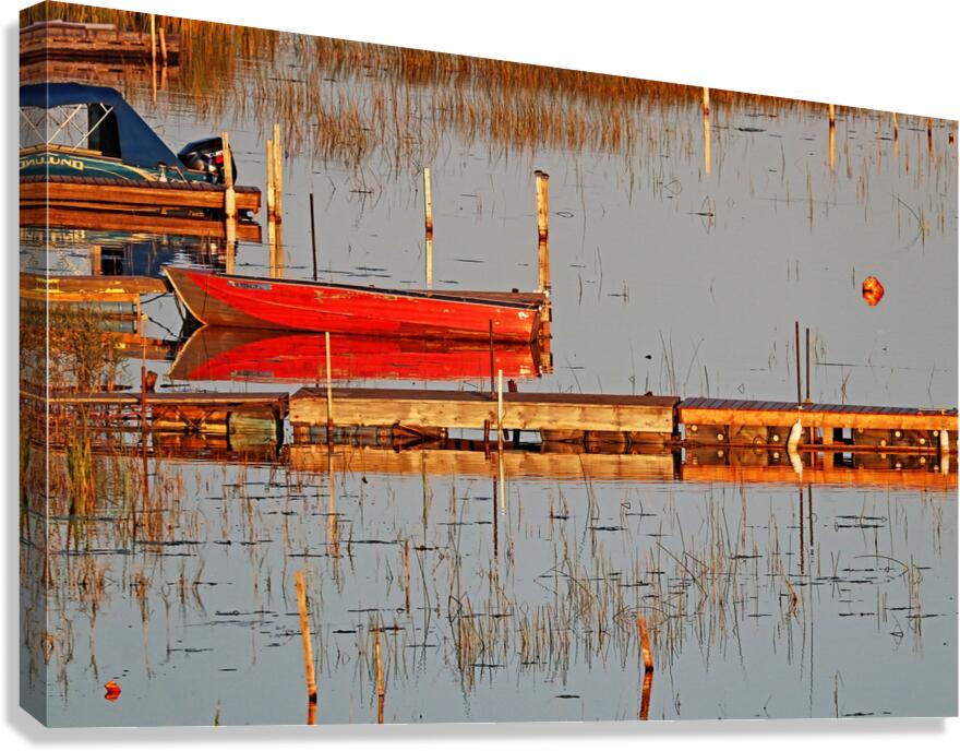 Docked At The Key River Canvas Print