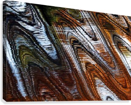 Zigging And Zagging Abstract Canvas Print