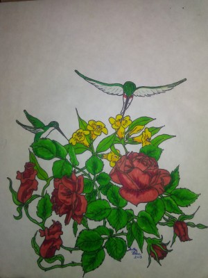 Hummingbird Rose