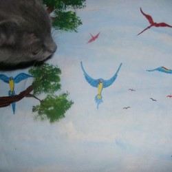 Real Kitty Hunting The Macaws