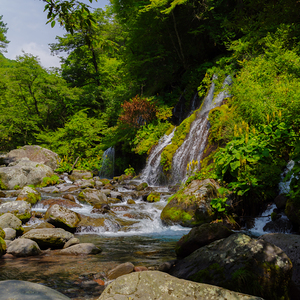 Doryū Falls on the Kawamata River Yatsugatake Highlands Yamanashi Japan