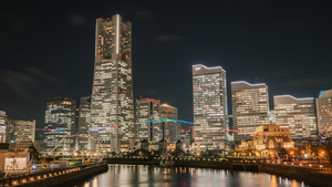 City Skyline on Harbor Waterfront