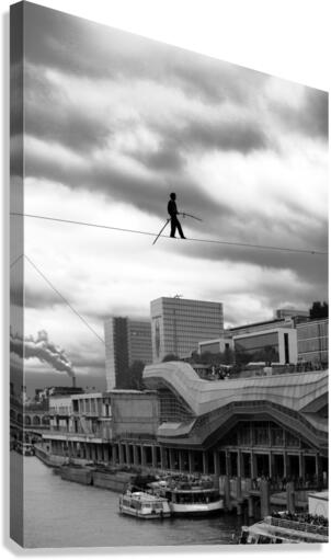 tightrope walker Canvas Print