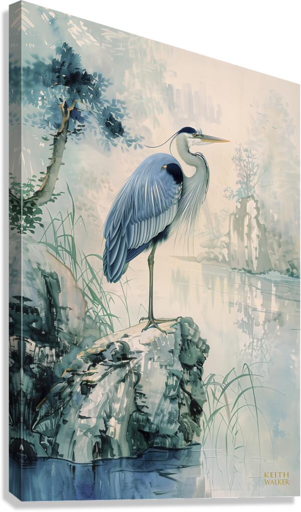 Blue Heron Canvas Print
