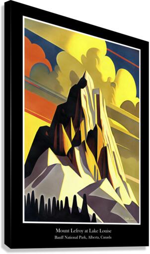 Mount Lefroy - Poster Canvas Print