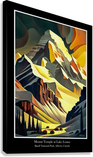 Mount Temple - Poster Canvas Print