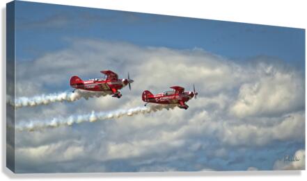 Acrobatic Duo Canvas Print
