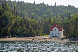 Slate Island lighthouse Keeper house Print