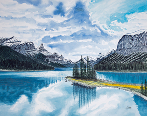 Maligne Lake Painting