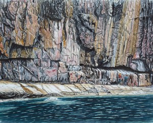 Agawa Rock Pictographs Painting