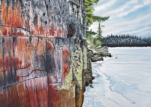 Picture Lake Pictographs Painting