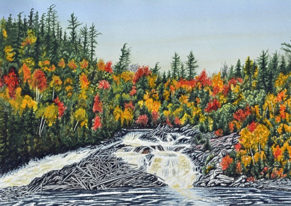 Chippewa Falls Painting by Stephen Emms