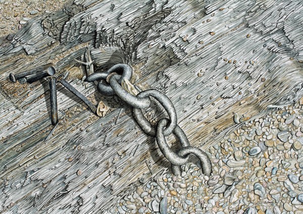 Boom Chain Painting by Stephen Emms