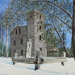 White Otter Castle Grave  Painting