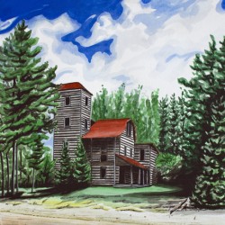 White Otter Castle Painting