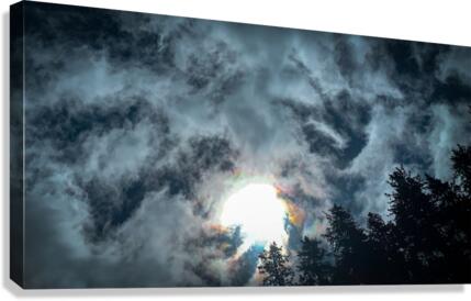 Sun Breaks Through Canvas Print