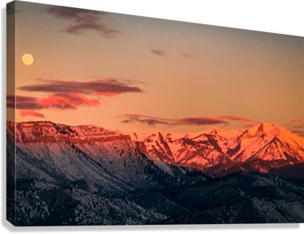 Moon Set Canvas Print