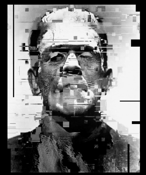Frankenstein Unique Pixel Abstract Art by Redamber65