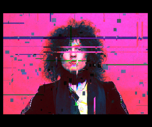 Marc Bolan T-Rex Unique Pixel Abstract Art by Redamber65