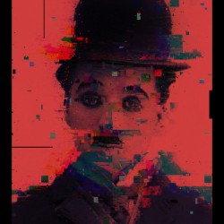 Charlie Chaplin Unique Pixel Abstract Art