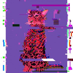 Cheetah Purple Pixelated EXCLUSIVE Art