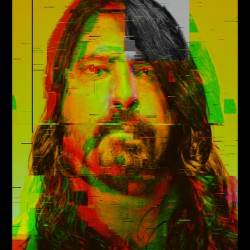 Dave Grohl Unique Pixel Abstract Art